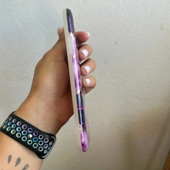 Purple/ Rose Gold Cover For iPhone XR - Picture 4 of 6